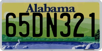 AL license plate 65DN321