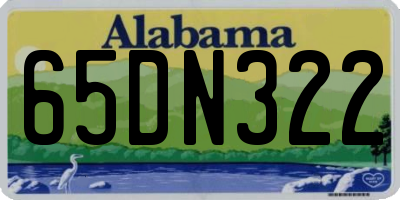 AL license plate 65DN322