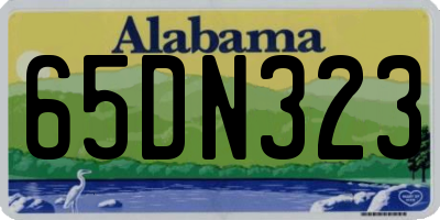 AL license plate 65DN323