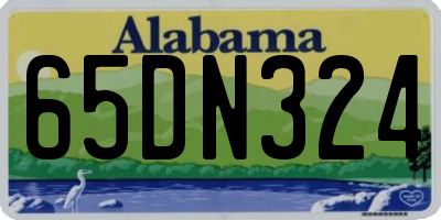 AL license plate 65DN324