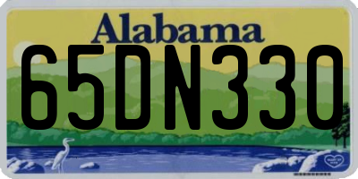AL license plate 65DN330