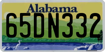 AL license plate 65DN332