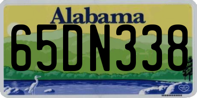 AL license plate 65DN338