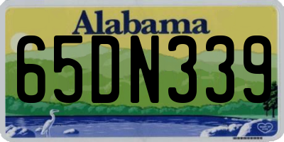 AL license plate 65DN339