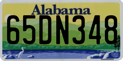 AL license plate 65DN348