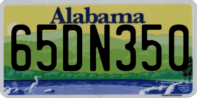 AL license plate 65DN350