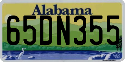 AL license plate 65DN355