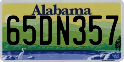 AL license plate 65DN357