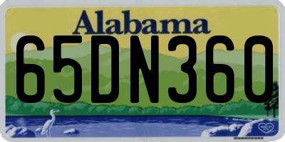 AL license plate 65DN360