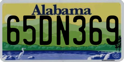 AL license plate 65DN369