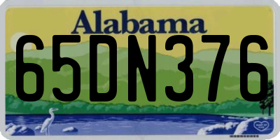 AL license plate 65DN376