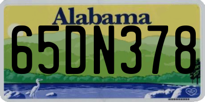 AL license plate 65DN378