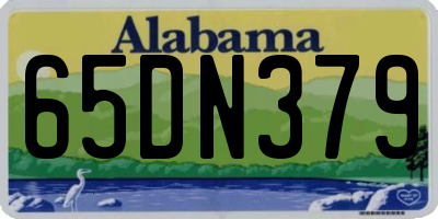 AL license plate 65DN379