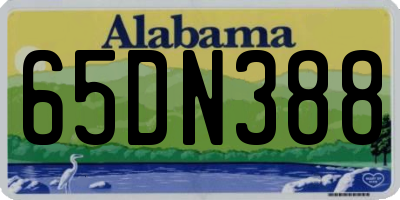 AL license plate 65DN388