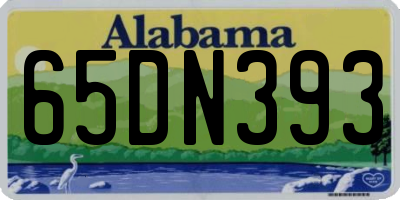 AL license plate 65DN393