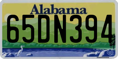 AL license plate 65DN394