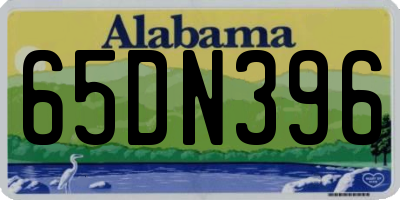 AL license plate 65DN396