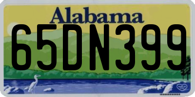 AL license plate 65DN399