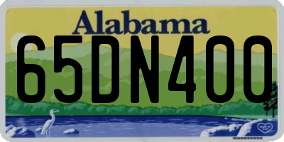 AL license plate 65DN400
