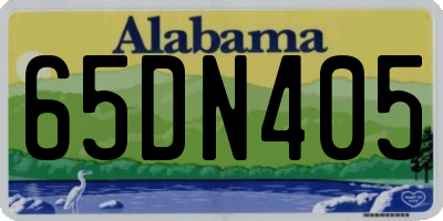 AL license plate 65DN405