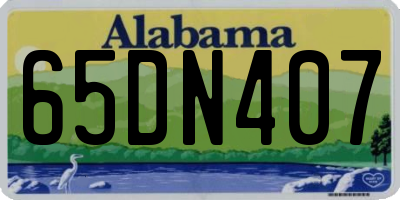 AL license plate 65DN407