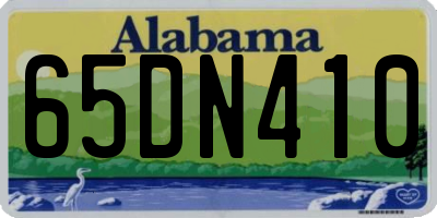 AL license plate 65DN410