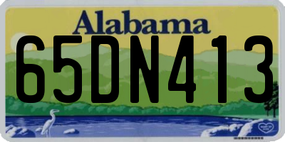 AL license plate 65DN413