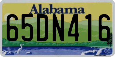 AL license plate 65DN416
