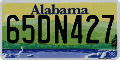 AL license plate 65DN427
