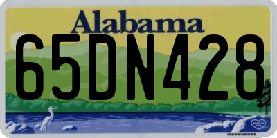 AL license plate 65DN428