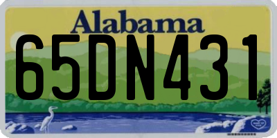 AL license plate 65DN431