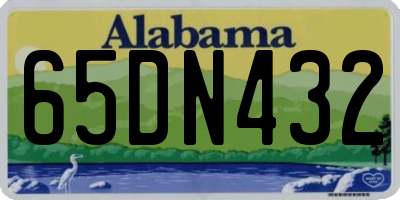 AL license plate 65DN432