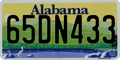 AL license plate 65DN433