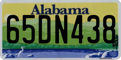 AL license plate 65DN438