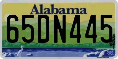 AL license plate 65DN445