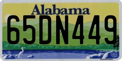 AL license plate 65DN449
