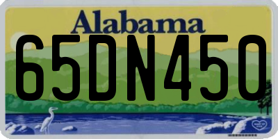 AL license plate 65DN450