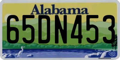AL license plate 65DN453