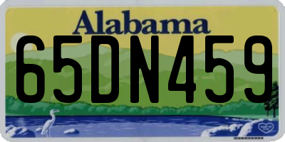 AL license plate 65DN459