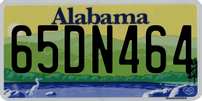 AL license plate 65DN464