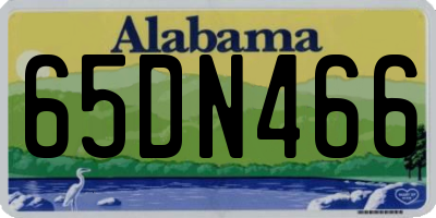 AL license plate 65DN466