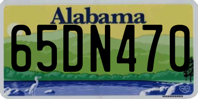 AL license plate 65DN470