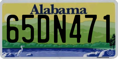AL license plate 65DN471