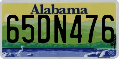 AL license plate 65DN476