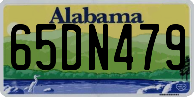 AL license plate 65DN479