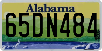 AL license plate 65DN484