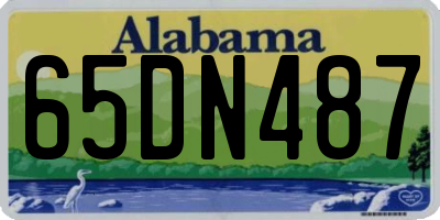 AL license plate 65DN487