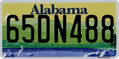 AL license plate 65DN488