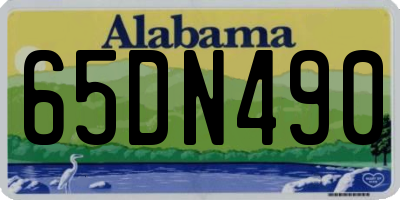 AL license plate 65DN490