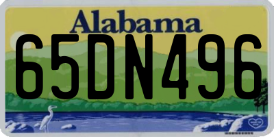 AL license plate 65DN496